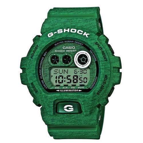 Image of grøn meleret resin med stål G-Shock quartz multifunktion (3420) Herre ur fra Casio